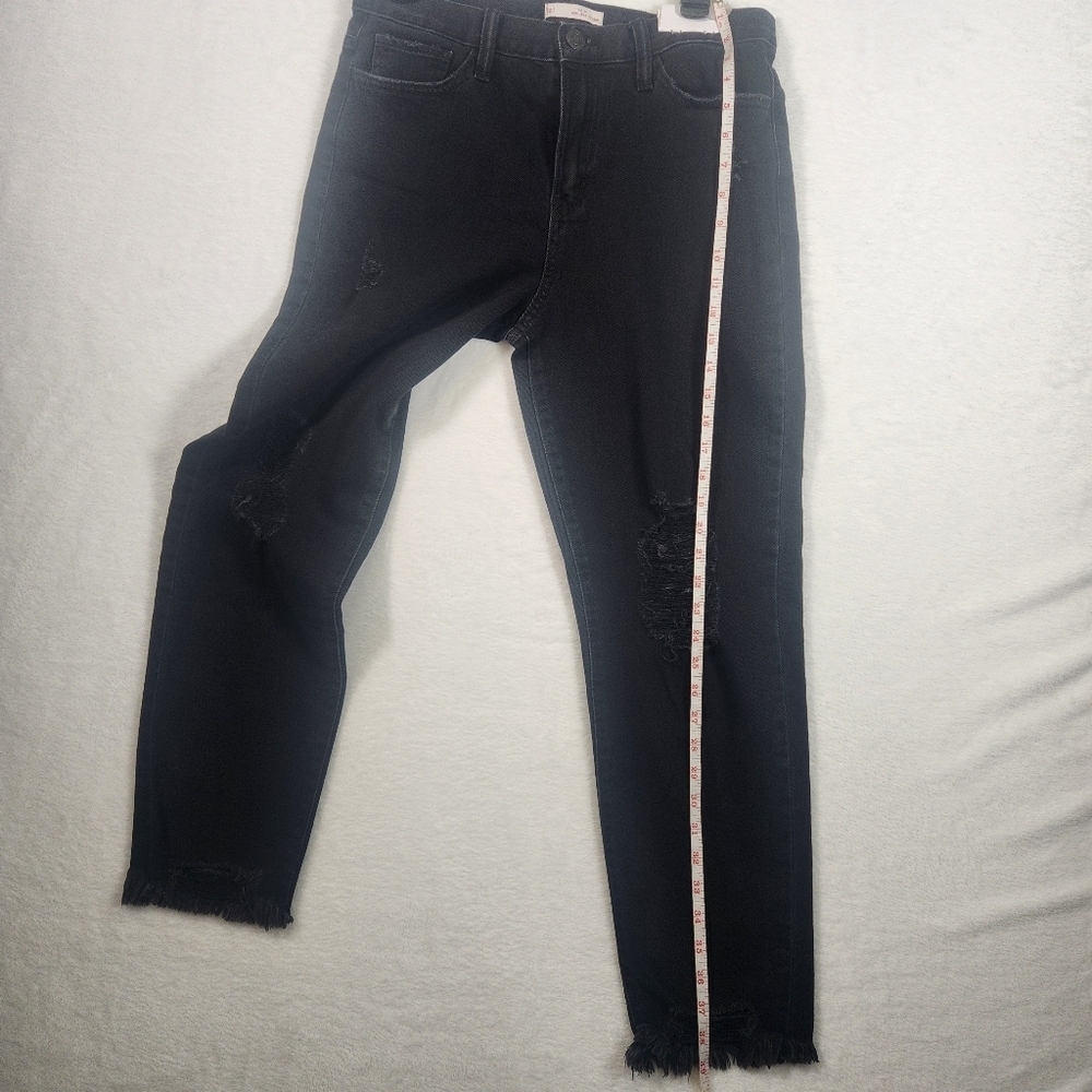 SO distressed denim black mom jeans straight jean - Picture 7 of 8